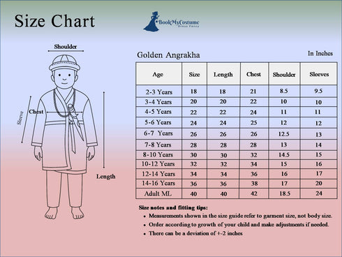 BookMyCostume Chhatrapati Shivaji Maharaj Indian Maratha Warrior King Kids & Adult Fancy Dress Costume for Boys